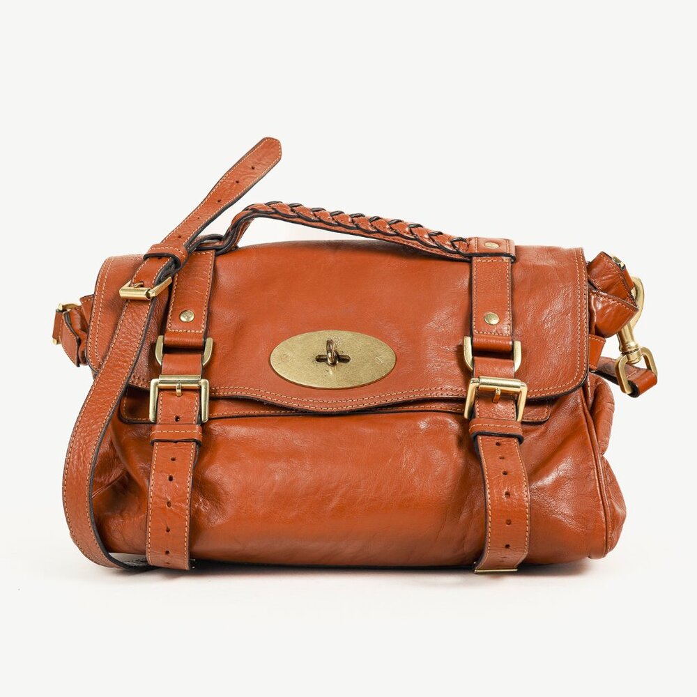 Mulberry Alexa Oak Soft Buffalo Leather Satchel